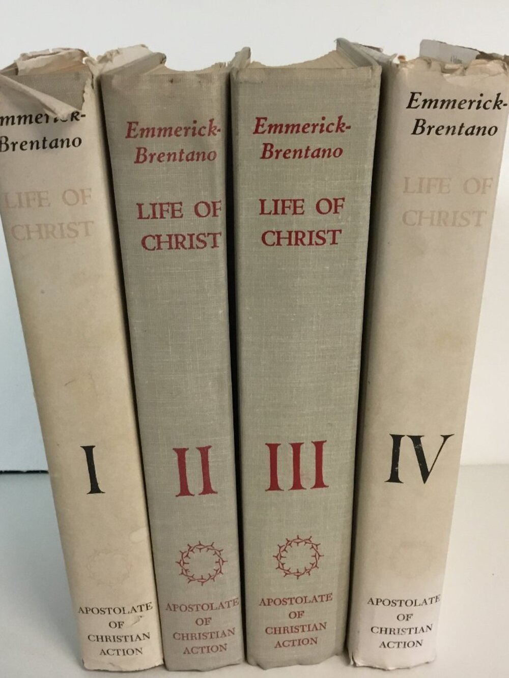 THE LIFE OF OUR LORD AND SAVIOUR JESUS CHRIST 4 VOLUME SET EMMERICK
